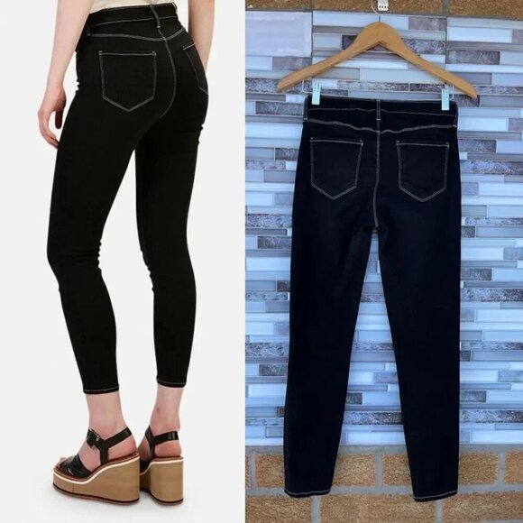 L'AGENCE Margot Skinny High Rise Noir Contrast 26 - Picture 9 of 15